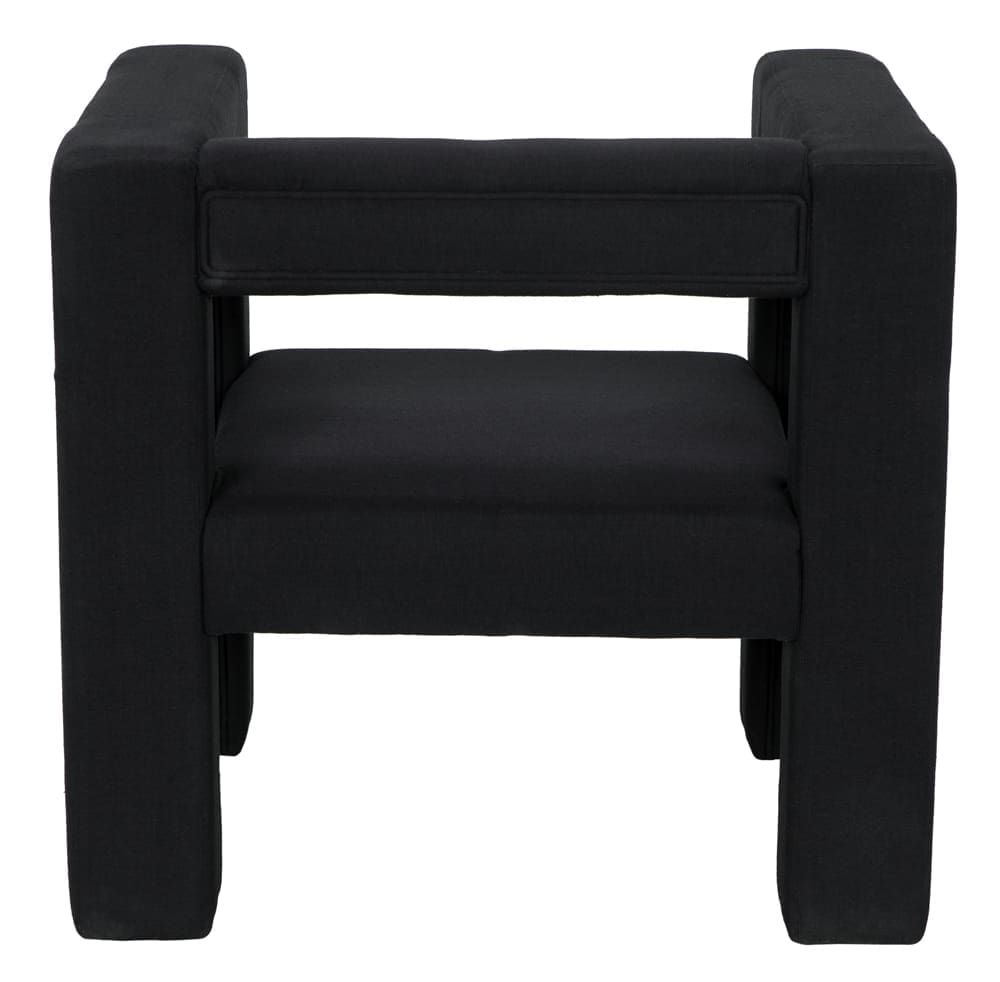 Felix Chair in FRF004 (Black Cotton) — Noir Furniture