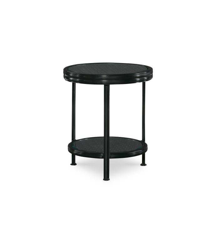 Augustine Metal Occasional Table W/Tempered Glass – Accent Tables by Century Furniture | Sutter & Vale