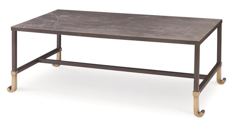 Calliope Cocktail Table With Stone Top – Coffee Tables by Century Furniture | Sutter & Vale