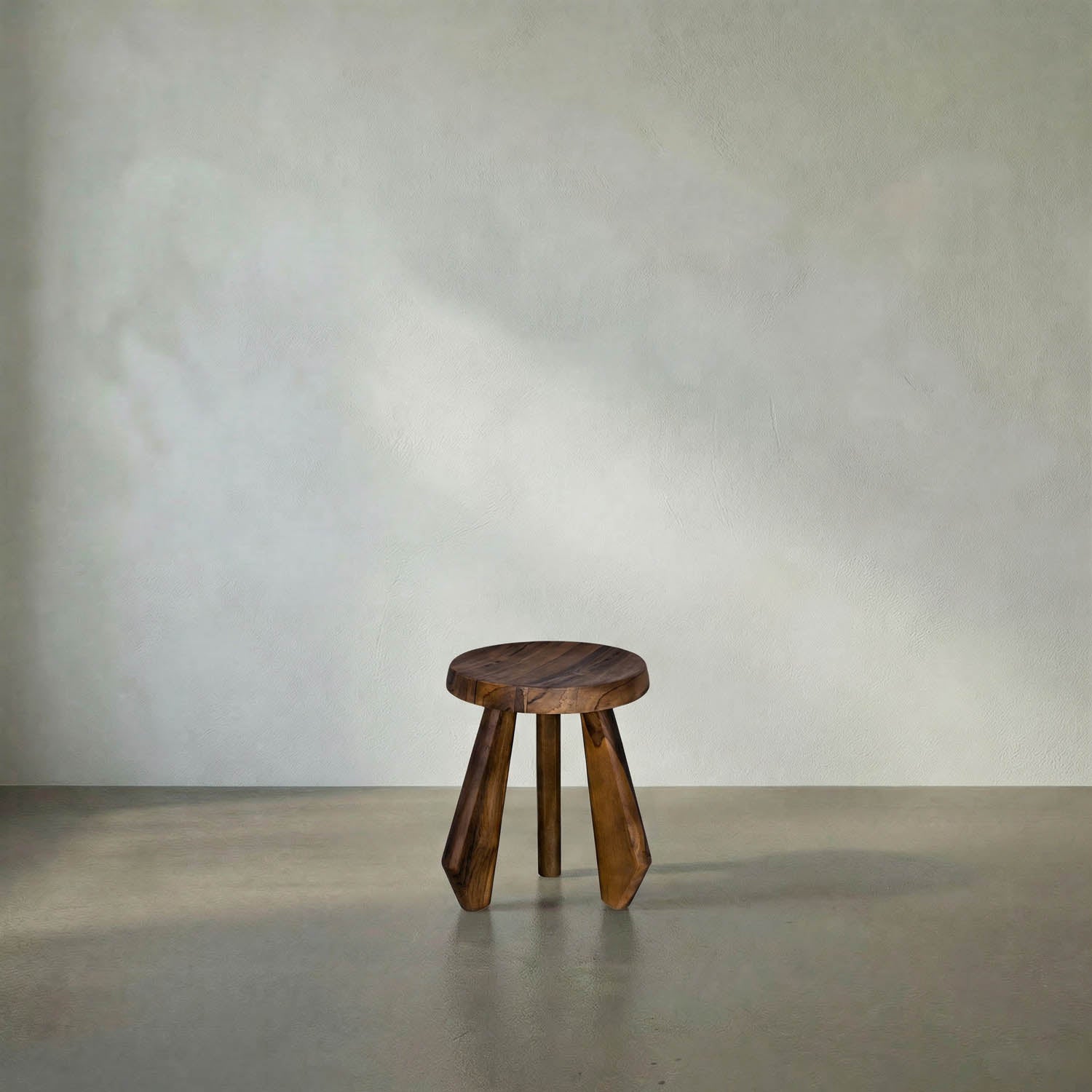 Priam Teak Stool by Noir