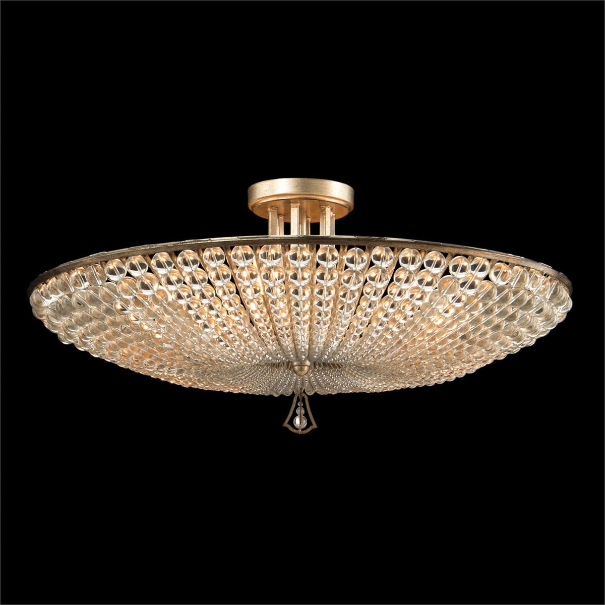 Beaded Crystal Six-Light Semi-Flush by John Richard | Sutter & Vale