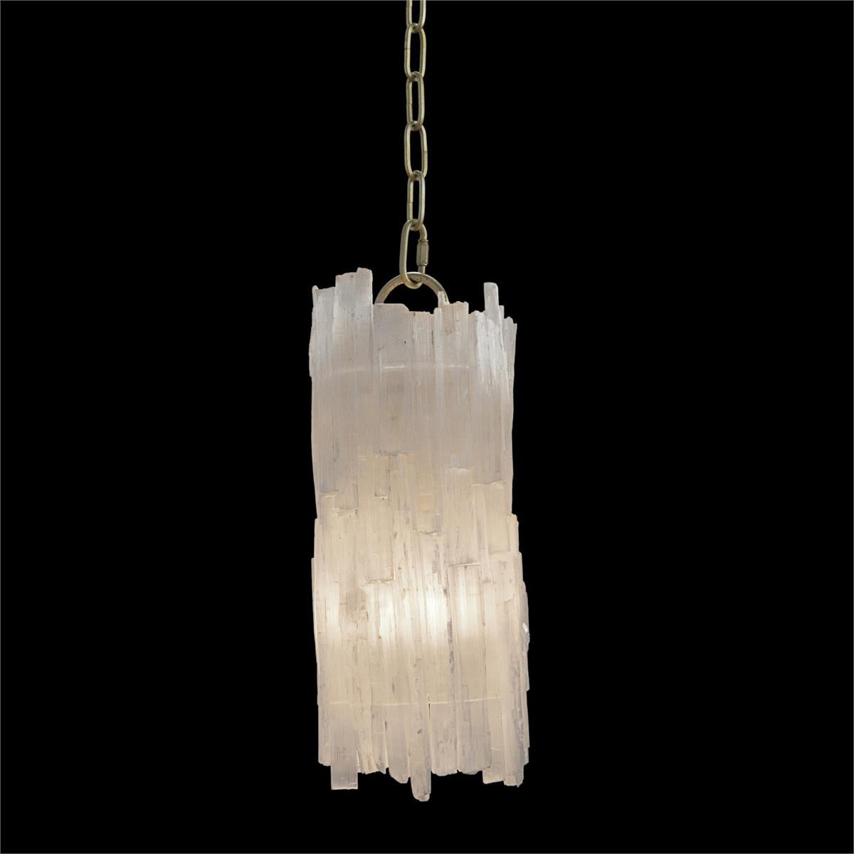 Natural Selenite Pendant – Ceiling Lighting by John Richard | Sutter & Vale