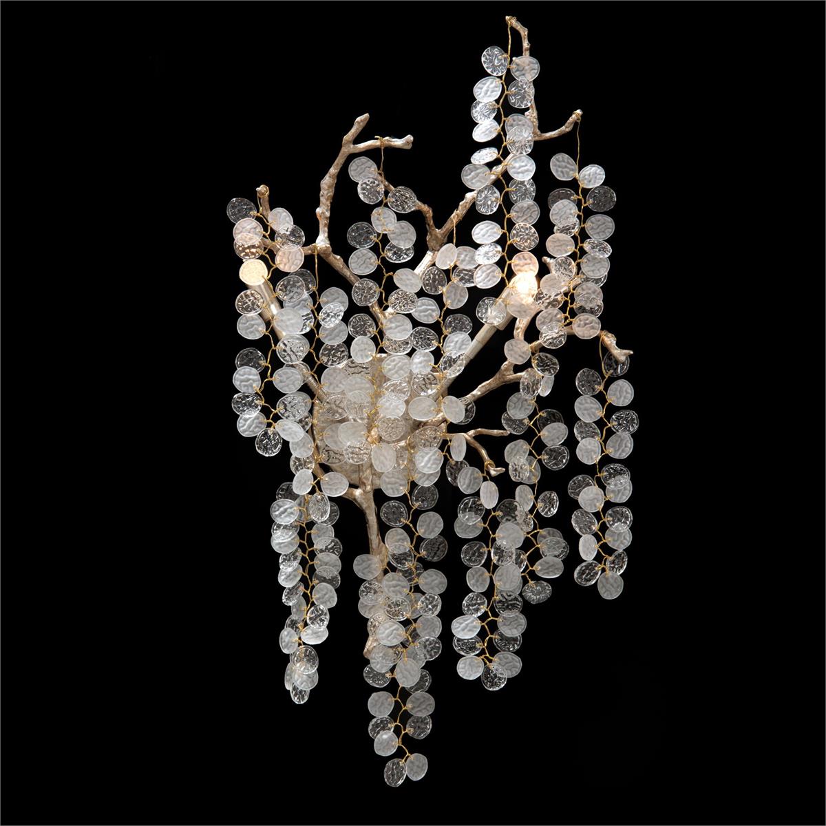 Shiro-Noda Two-Light Dramatic Glass Cluster Wall Sconce by John Richard | Sutter & Vale