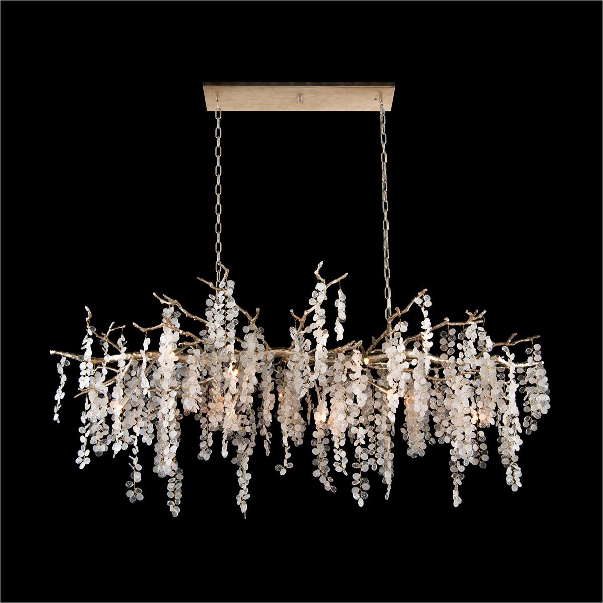 Shiro-Noda Fifteen-Light Glass Cluster Horizontal Chandelier by John Richard | Sutter & Vale