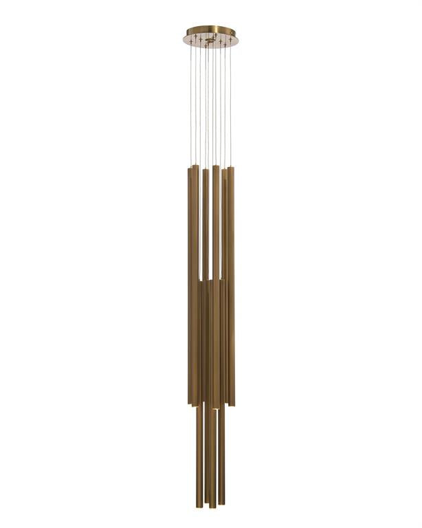 Hans Eleven-Droplight Brass Chandelier by John Richard | Sutter & Vale