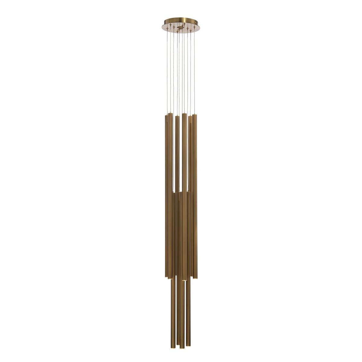 Hans Eleven-Droplight Brass Chandelier by John Richard | Sutter & Vale