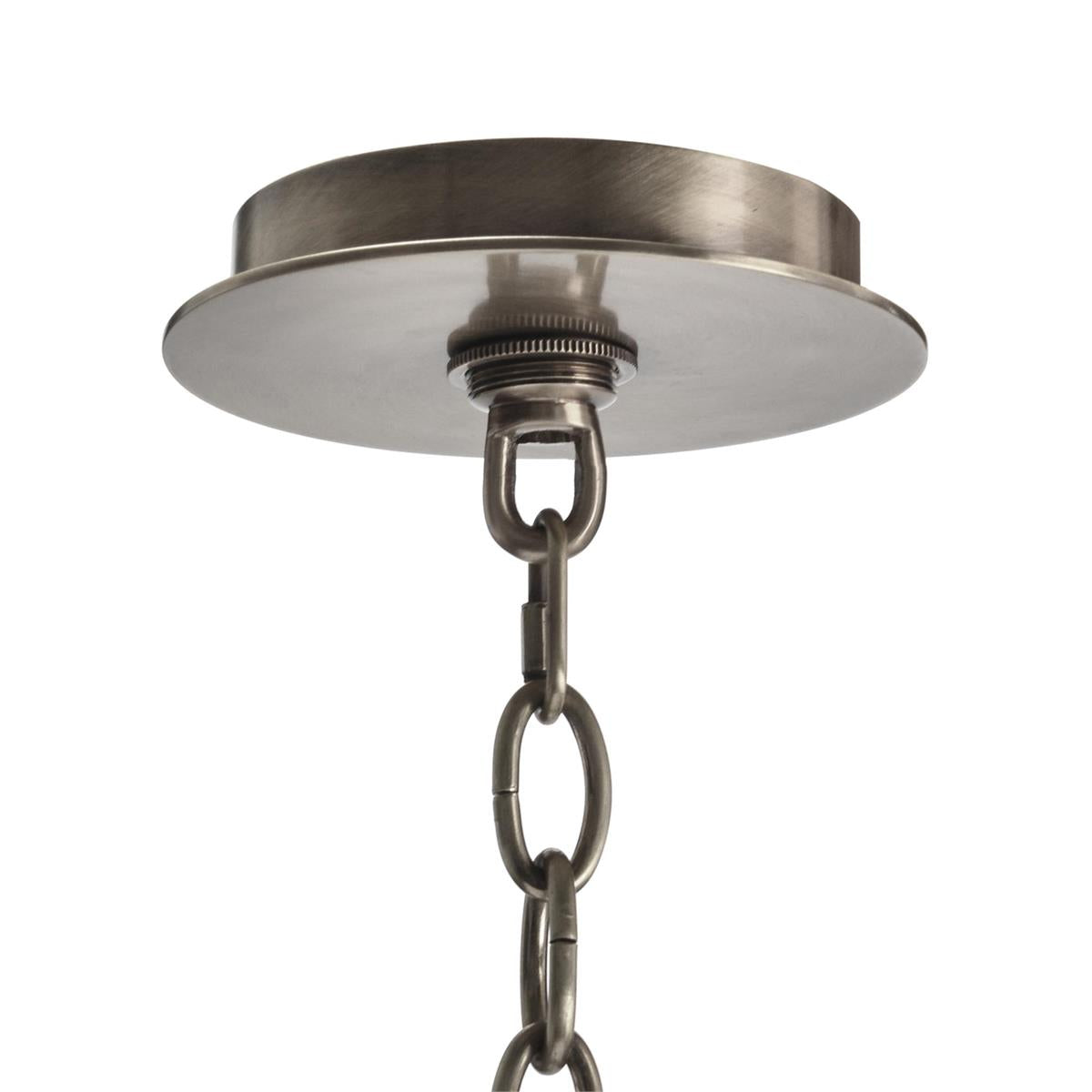 Acrylic And Nickel Six-Light Chandelier by John Richard | Sutter & Vale