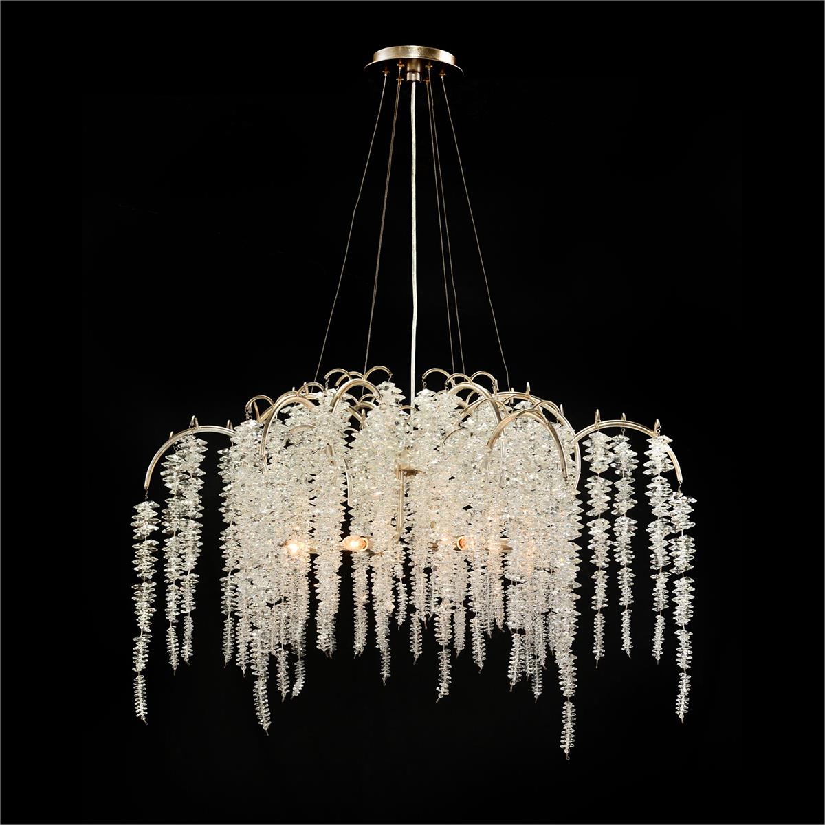 Cascading Crystal Six-Light Chandelier – Ceiling Lighting by John Richard | Sutter & Vale
