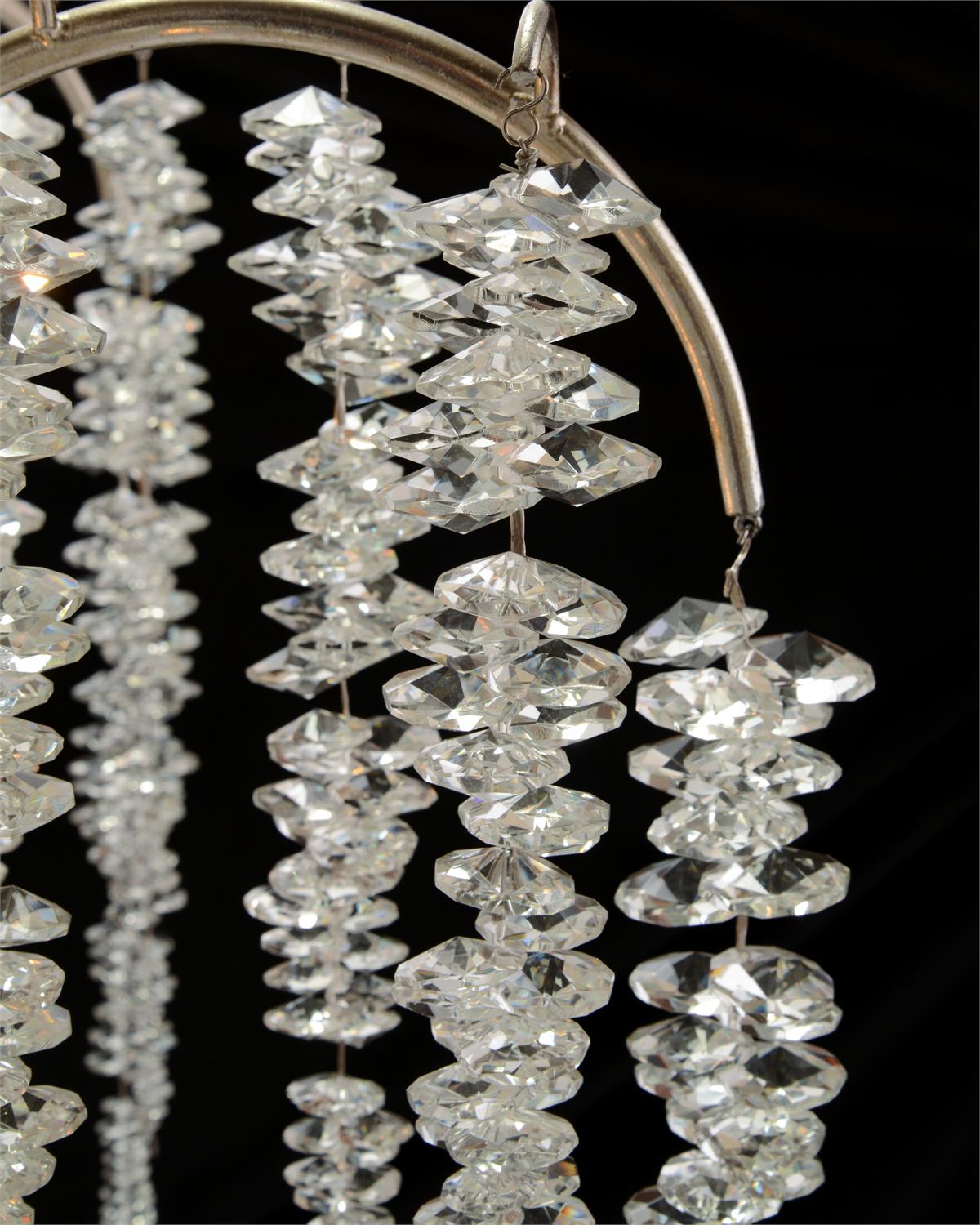 Cascading Crystal Six-Light Chandelier