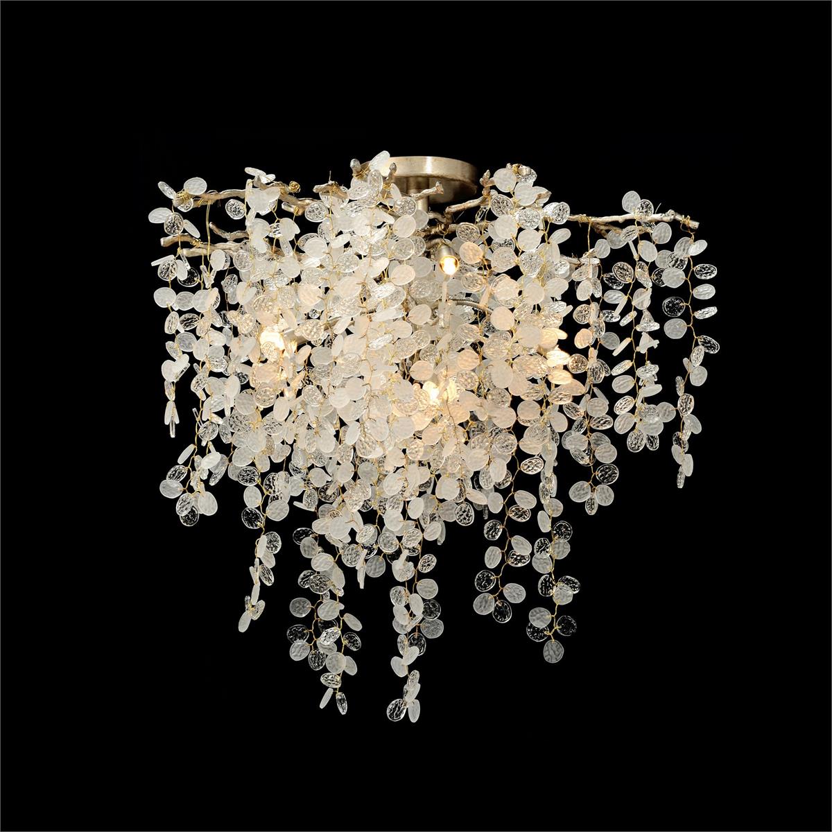 Shiro-Noda Five-Light Semi-Flush Chandelier – Ceiling Lighting by John Richard | Sutter & Vale