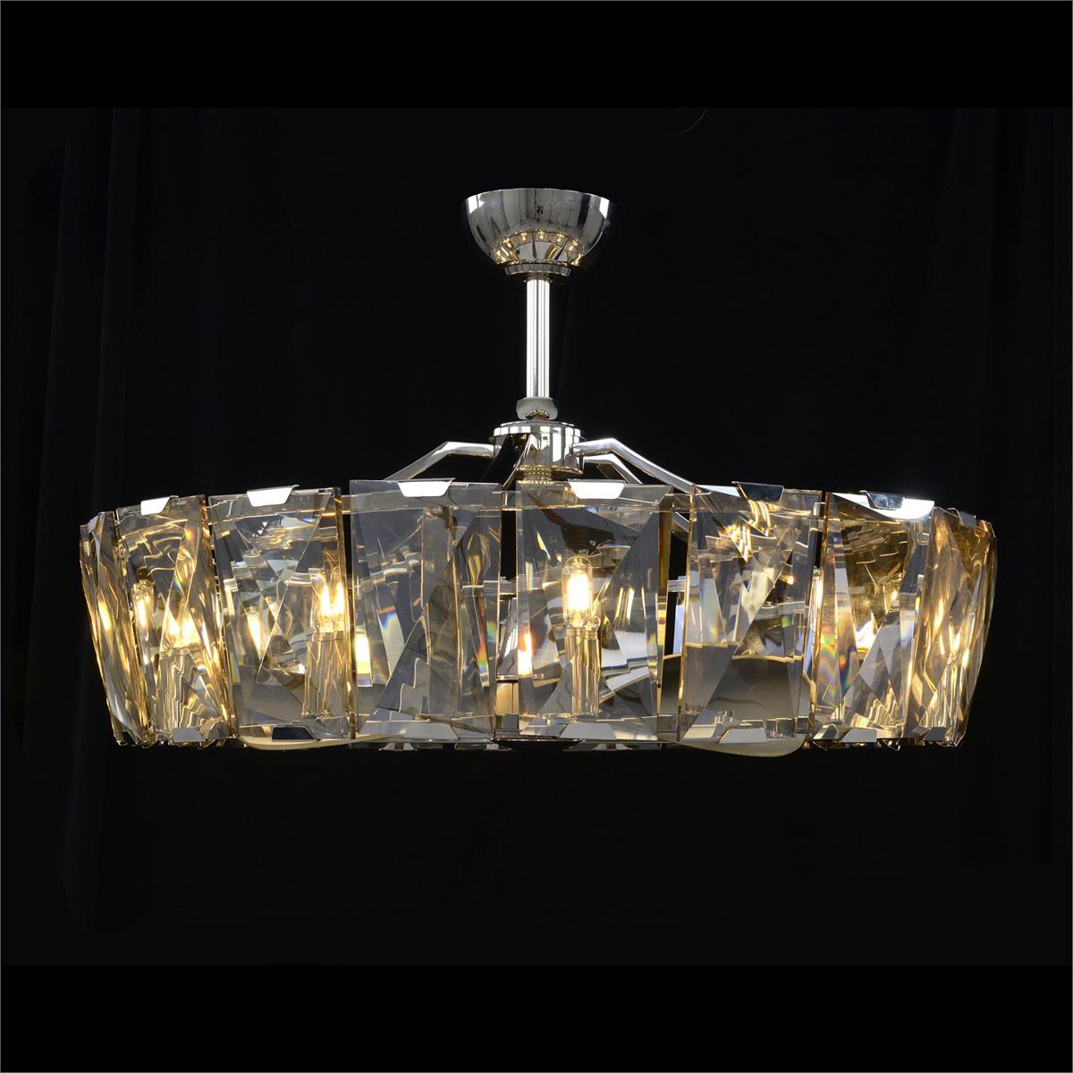 Ten-Light Chandelier with Fan – Ceiling Lighting by John Richard | Sutter & Vale