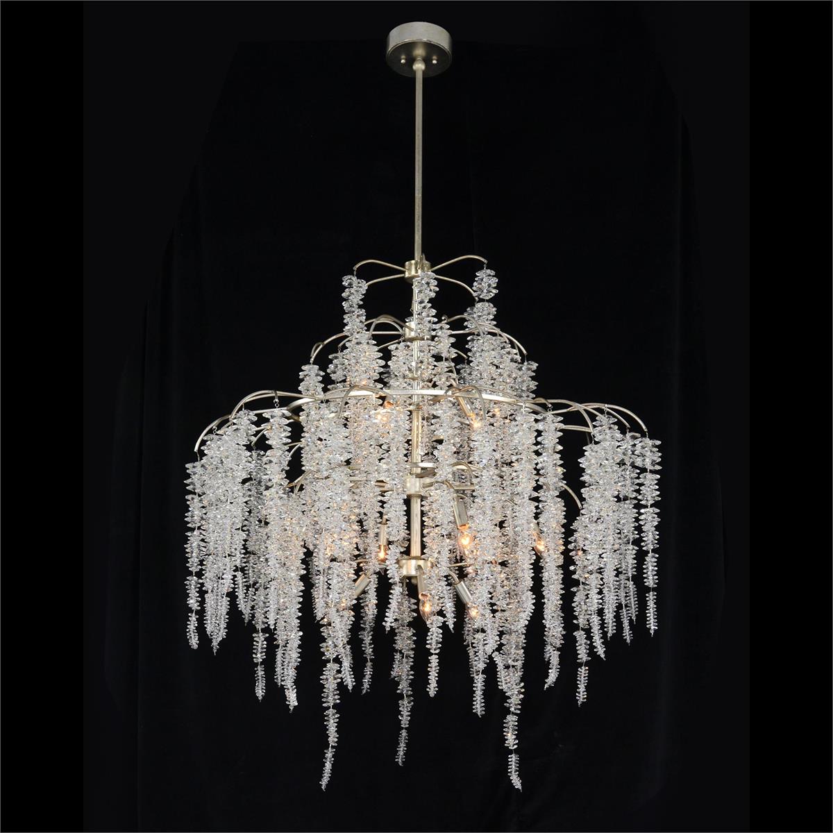 Cascading Crystal Twelve-Light Chandelier – Ceiling Lighting by John Richard | Sutter & Vale