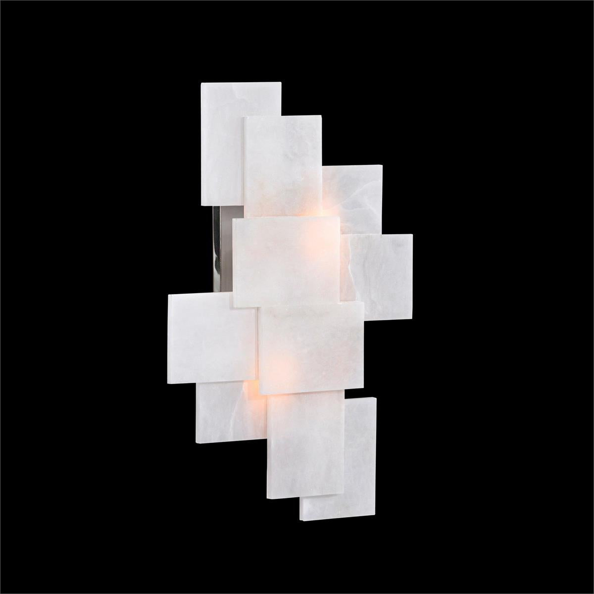 Stone, Alabaster Wall Sconce With A Nod To Mondrian – Ceiling Lighting by John Richard | Sutter & Vale