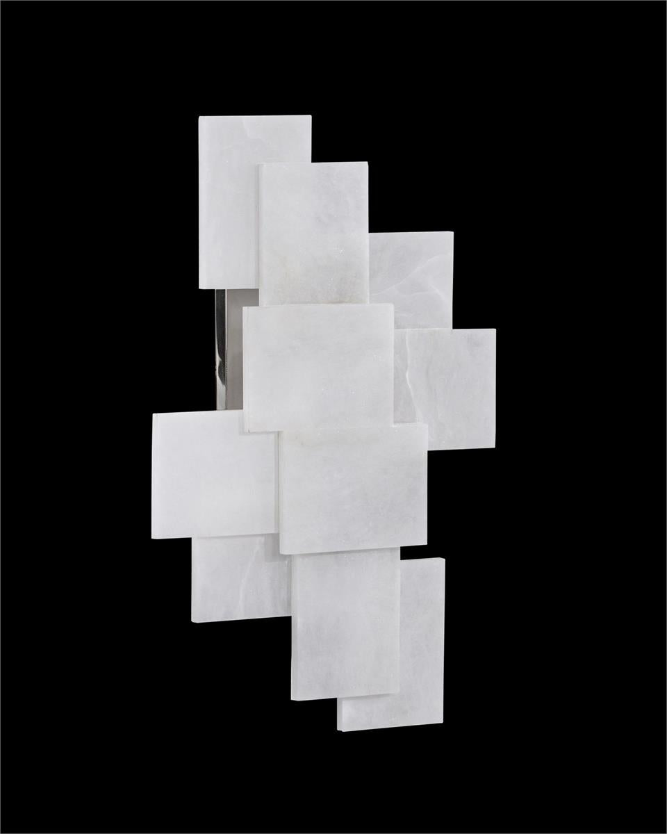 Stone, Alabaster Wall Sconce With A Nod To Mondrian – Ceiling Lighting by John Richard | Sutter & Vale