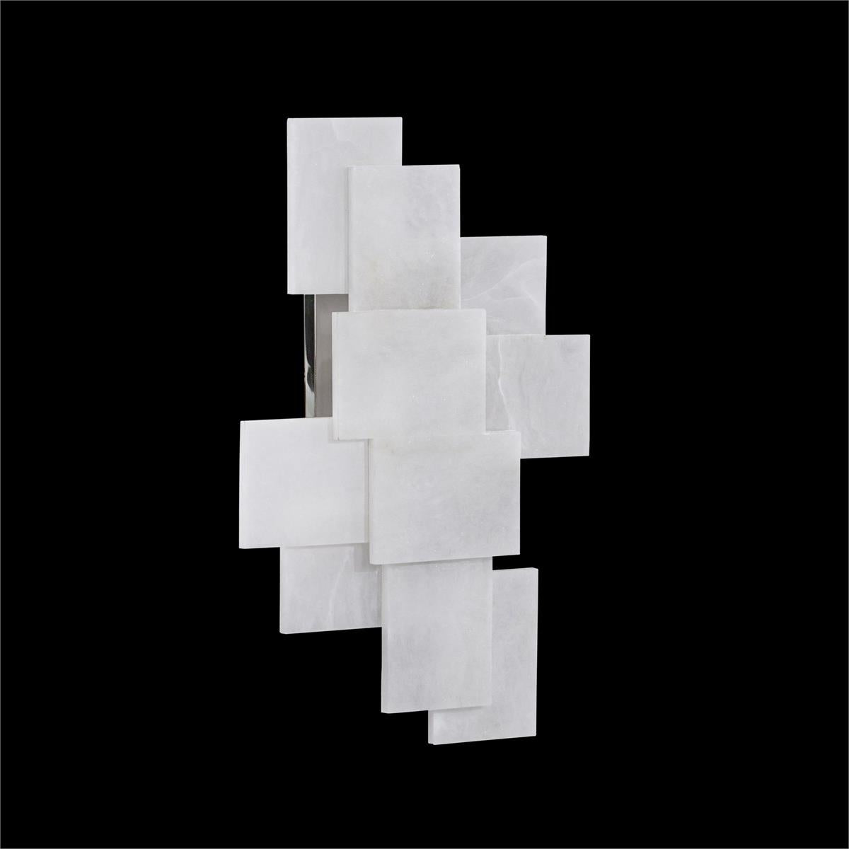 Stone, Alabaster Wall Sconce With A Nod To Mondrian – Ceiling Lighting by John Richard | Sutter & Vale