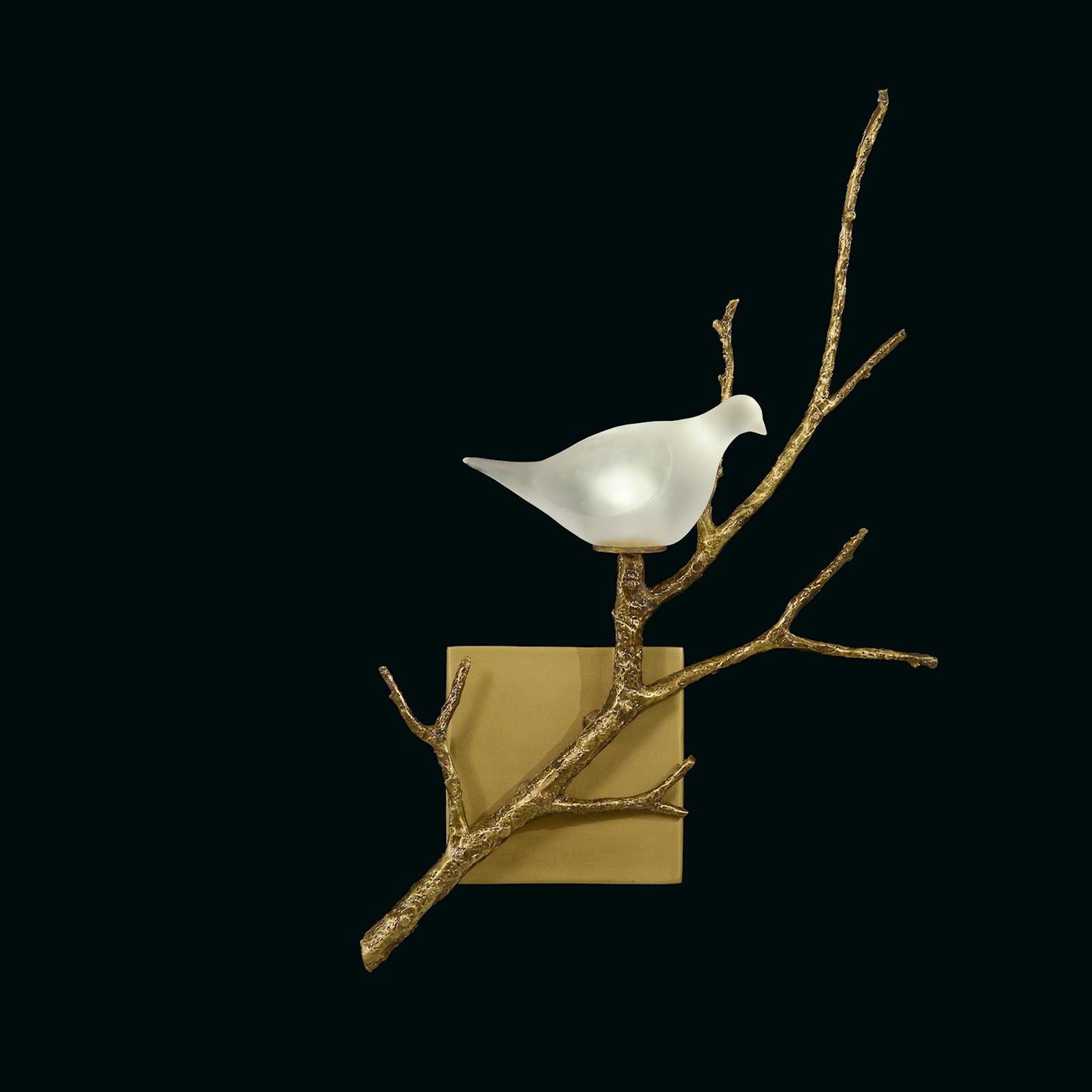 White Lazurite Dove and Brass Wall Sconce II – Ceiling Lighting by John Richard | Sutter & Vale
