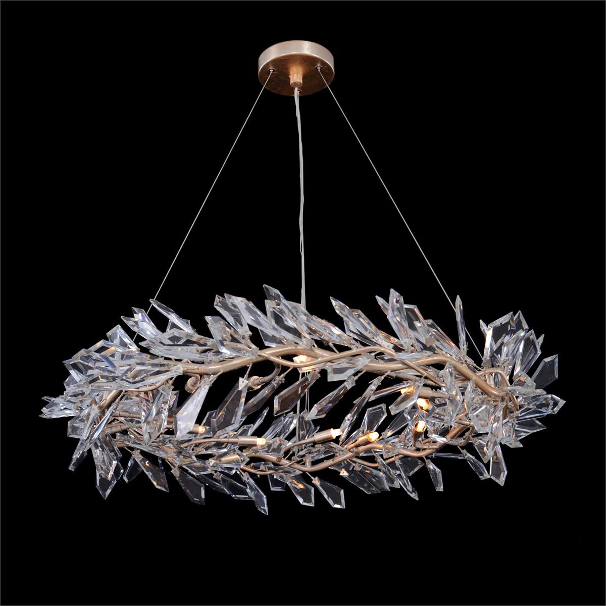 Kotta Twelve-Light Cut-Crystal Chandelier – Ceiling Lighting by John Richard | Sutter & Vale