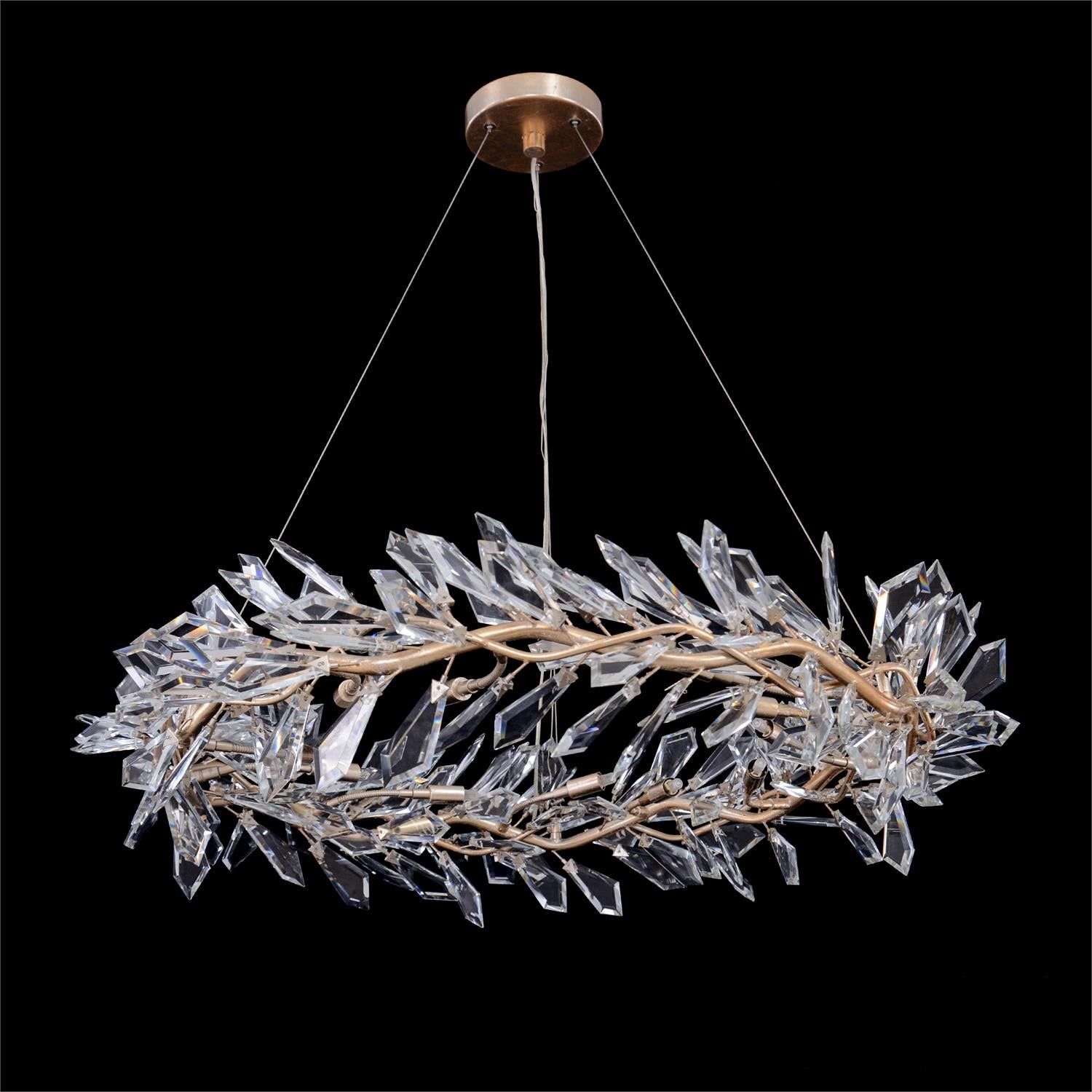 Kotta Twelve-Light Cut-Crystal Chandelier