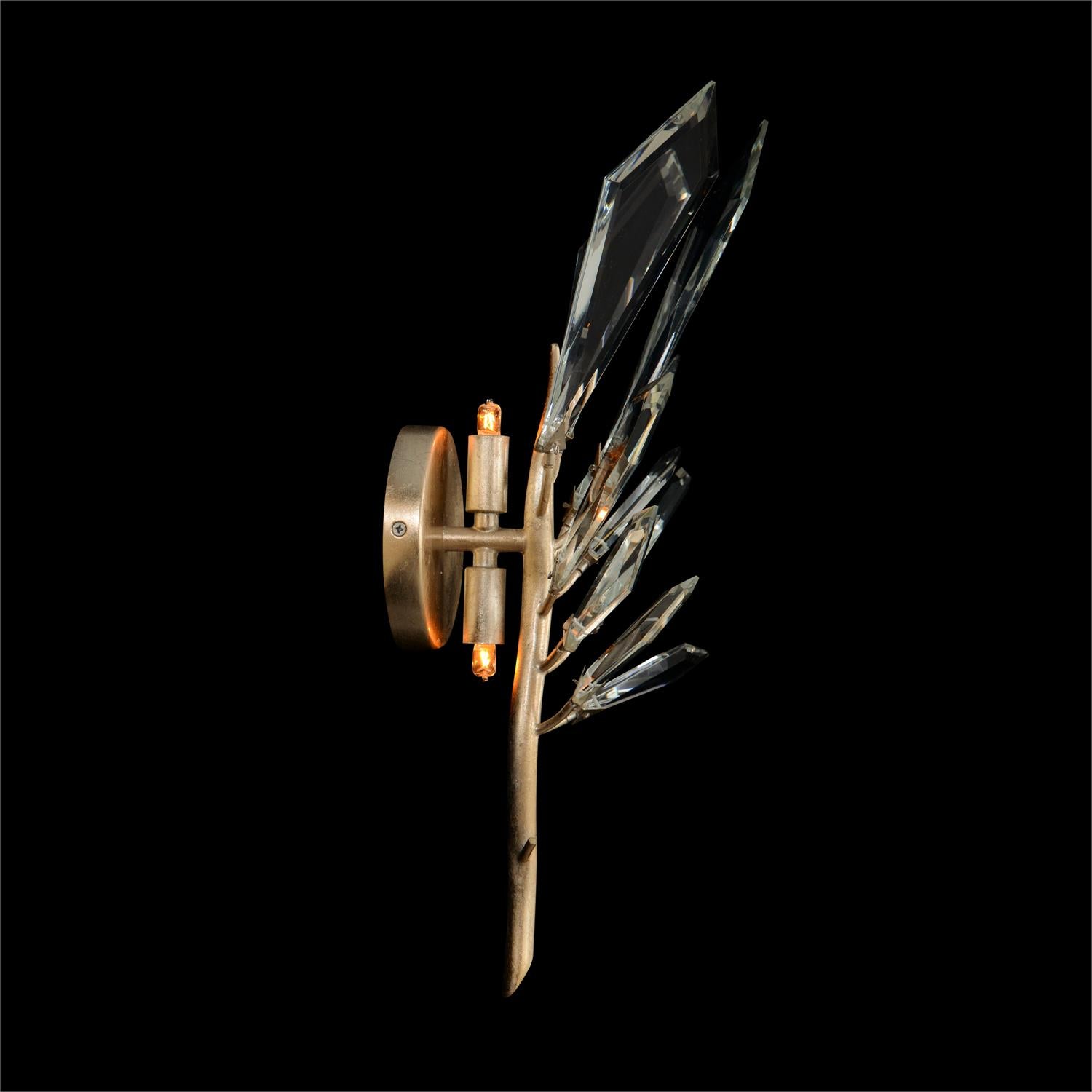 Kotta Single-Light Cut-Crystal Wall Sconce