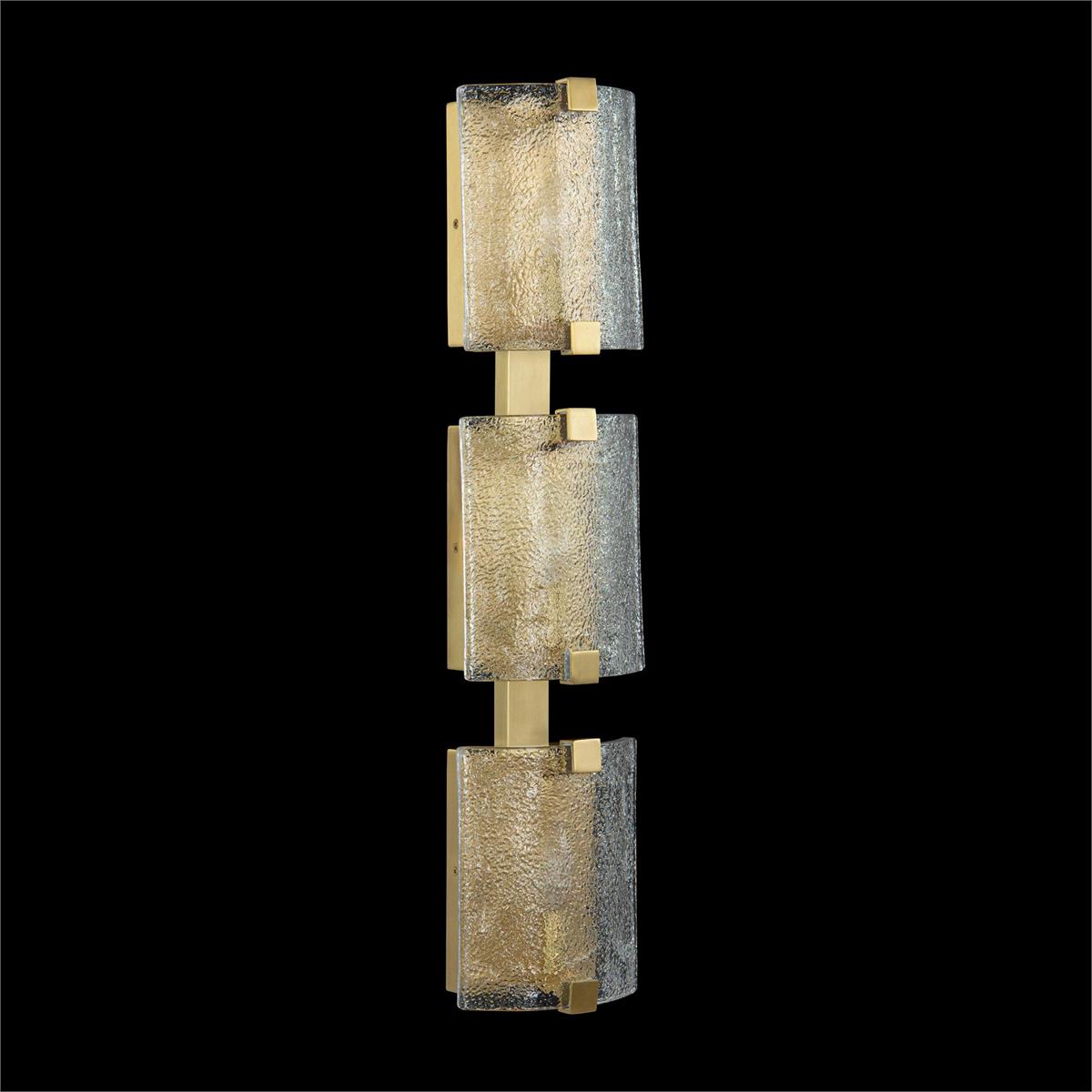 Claritas Three-Light Wall Sconce, Brass – Ceiling Lighting by John Richard | Sutter & Vale