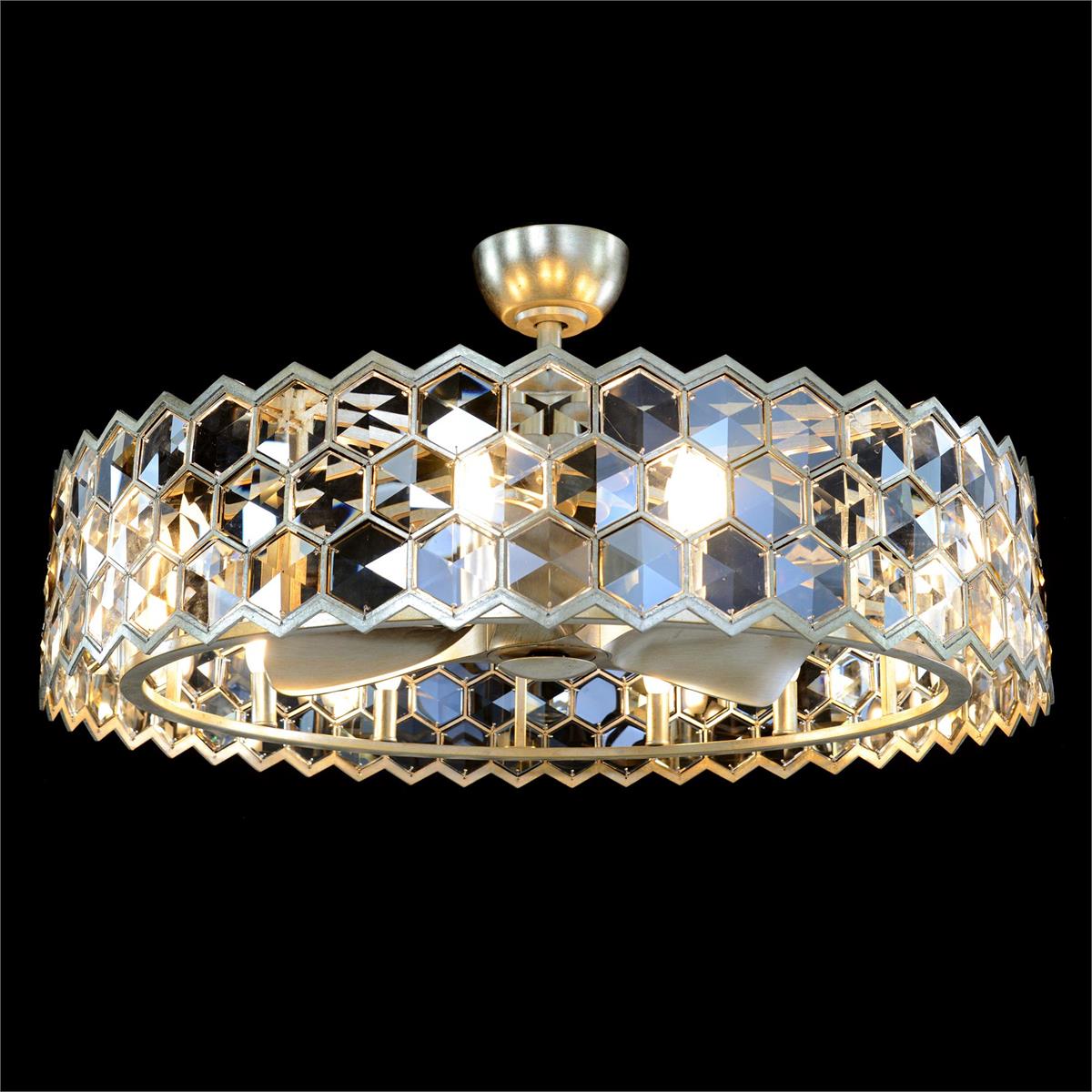 Array Chandelier with Fan, Large – Ceiling Lighting by John Richard | Sutter & Vale
