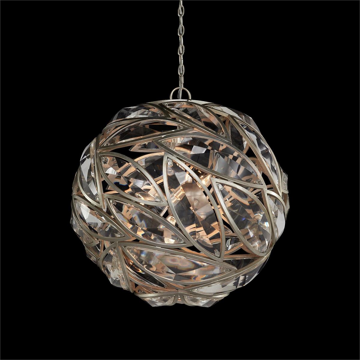 Petaline Sphere Six-Light Chandelier – Ceiling Lighting by John Richard | Sutter & Vale