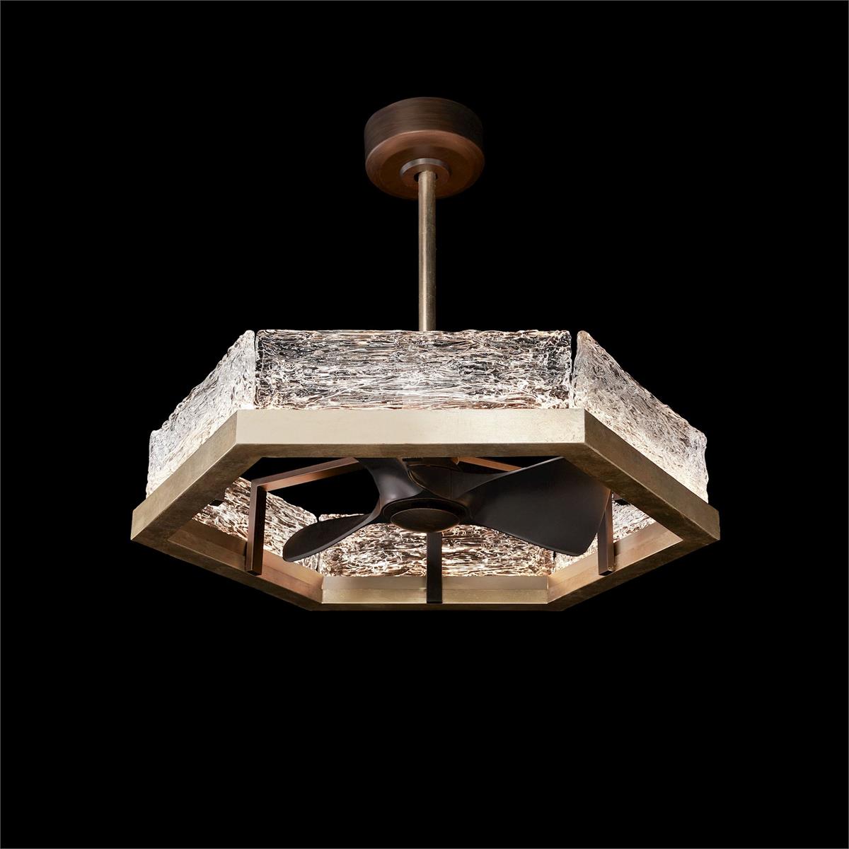 Lucian Chandelier with Fan – Ceiling Lighting by John Richard | Sutter & Vale