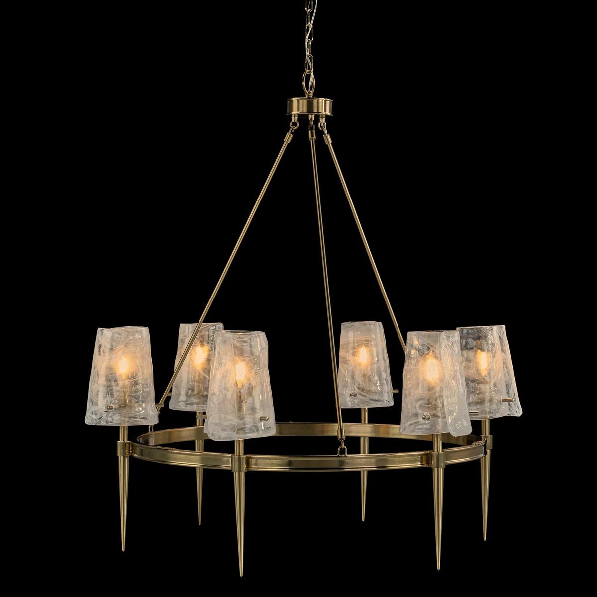 Coffee Bronze Torch Six-Light Chandelier – Ceiling Lighting by John Richard | Sutter & Vale