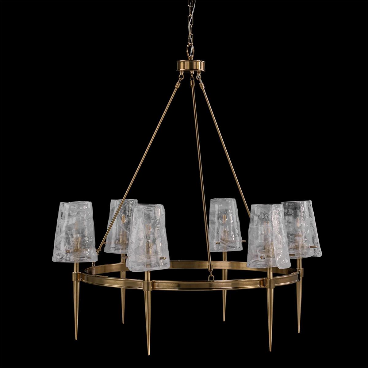 Coffee Bronze Torch Six-Light Chandelier – Ceiling Lighting by John Richard | Sutter & Vale