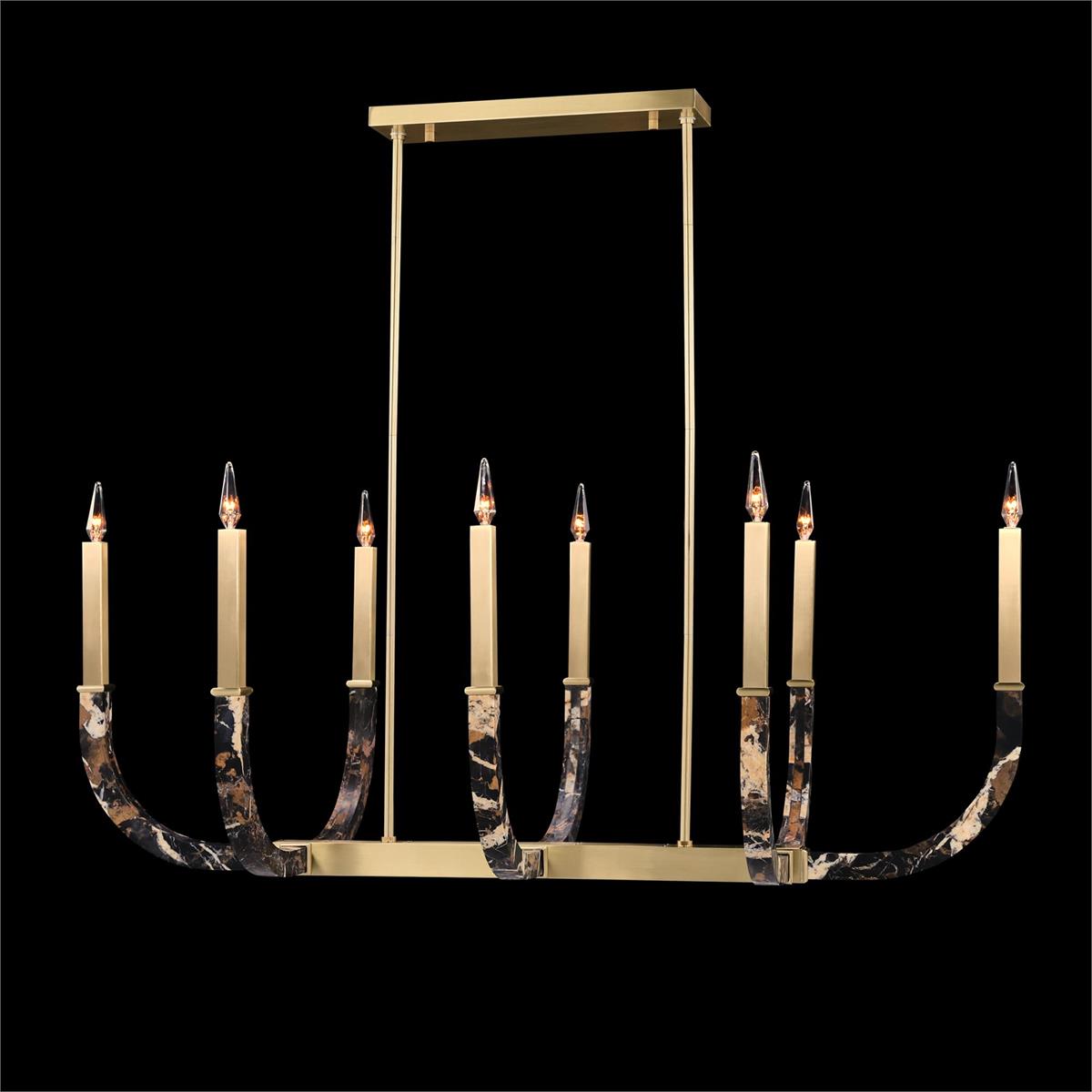 Hampton Court Eight-Light Horizontal Chandelier – Ceiling Lighting by John Richard | Sutter & Vale