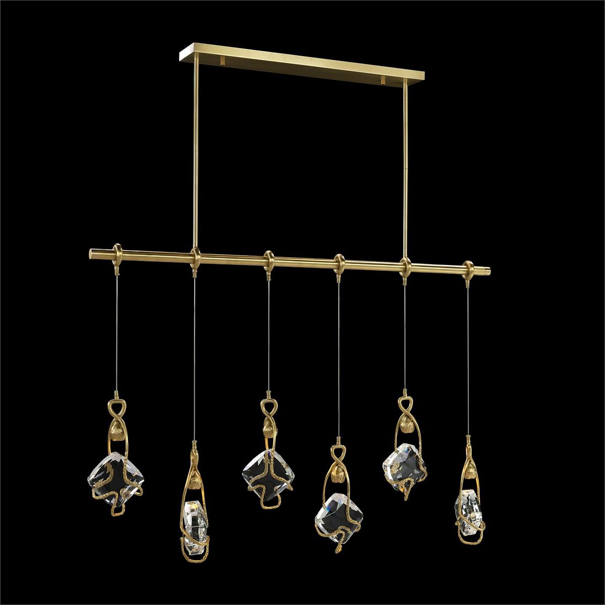 Mirelle Six-Light Horizontal Chandelier – Ceiling Lighting by John Richard | Sutter & Vale