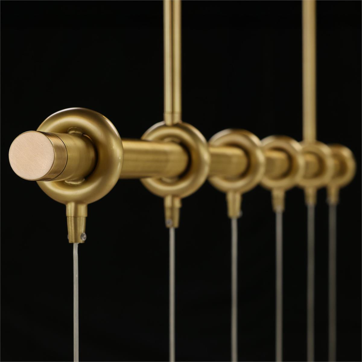 Mirelle Six-Light Horizontal Chandelier – Ceiling Lighting by John Richard | Sutter & Vale