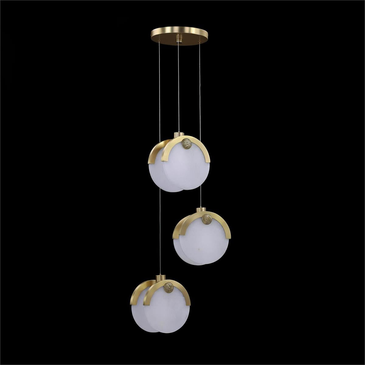 Astralis Three-Light Pendant Chandelier – Ceiling Lighting by John Richard | Sutter & Vale