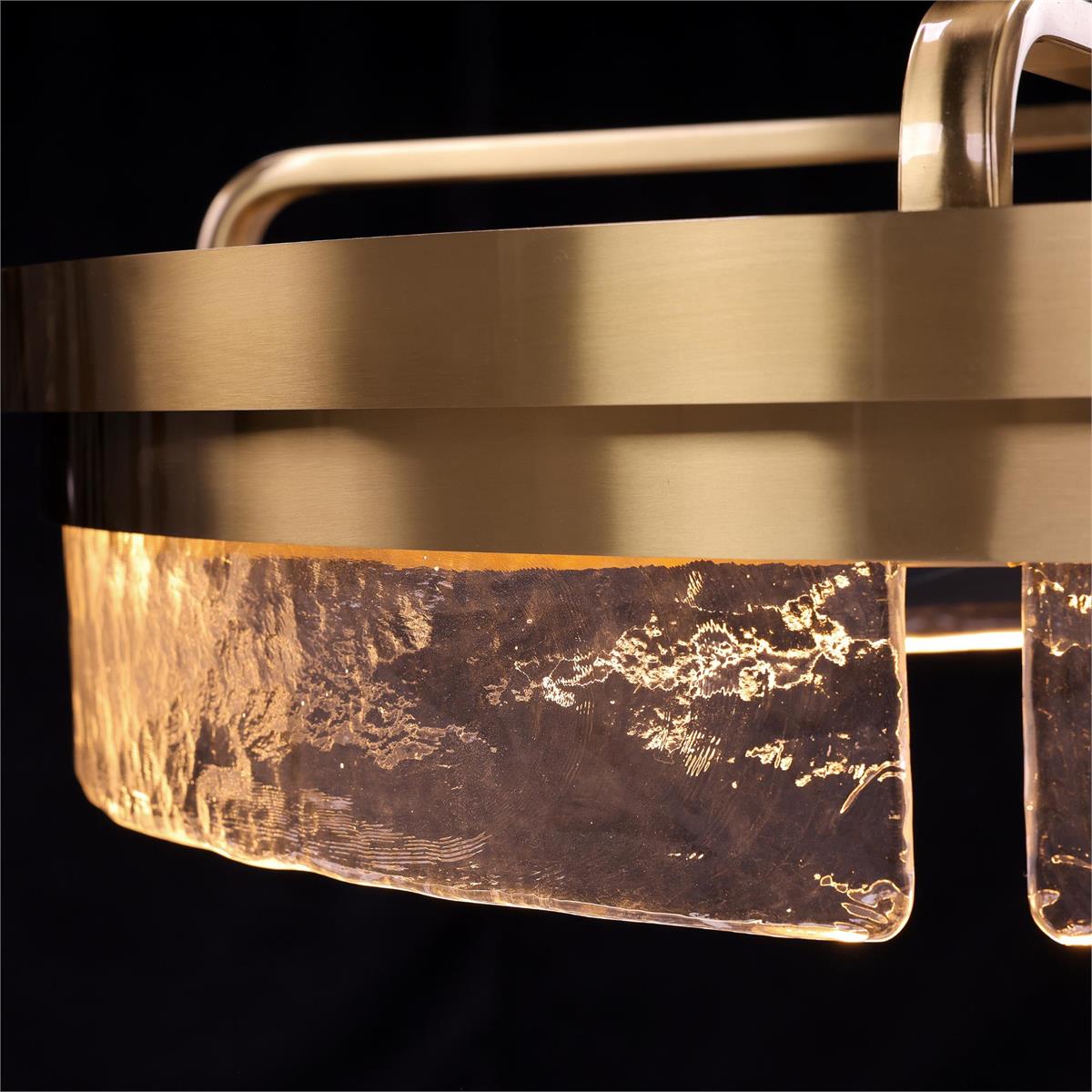 Sinclair Chandelier with Fan, Brass by John Richard | Sutter & Vale