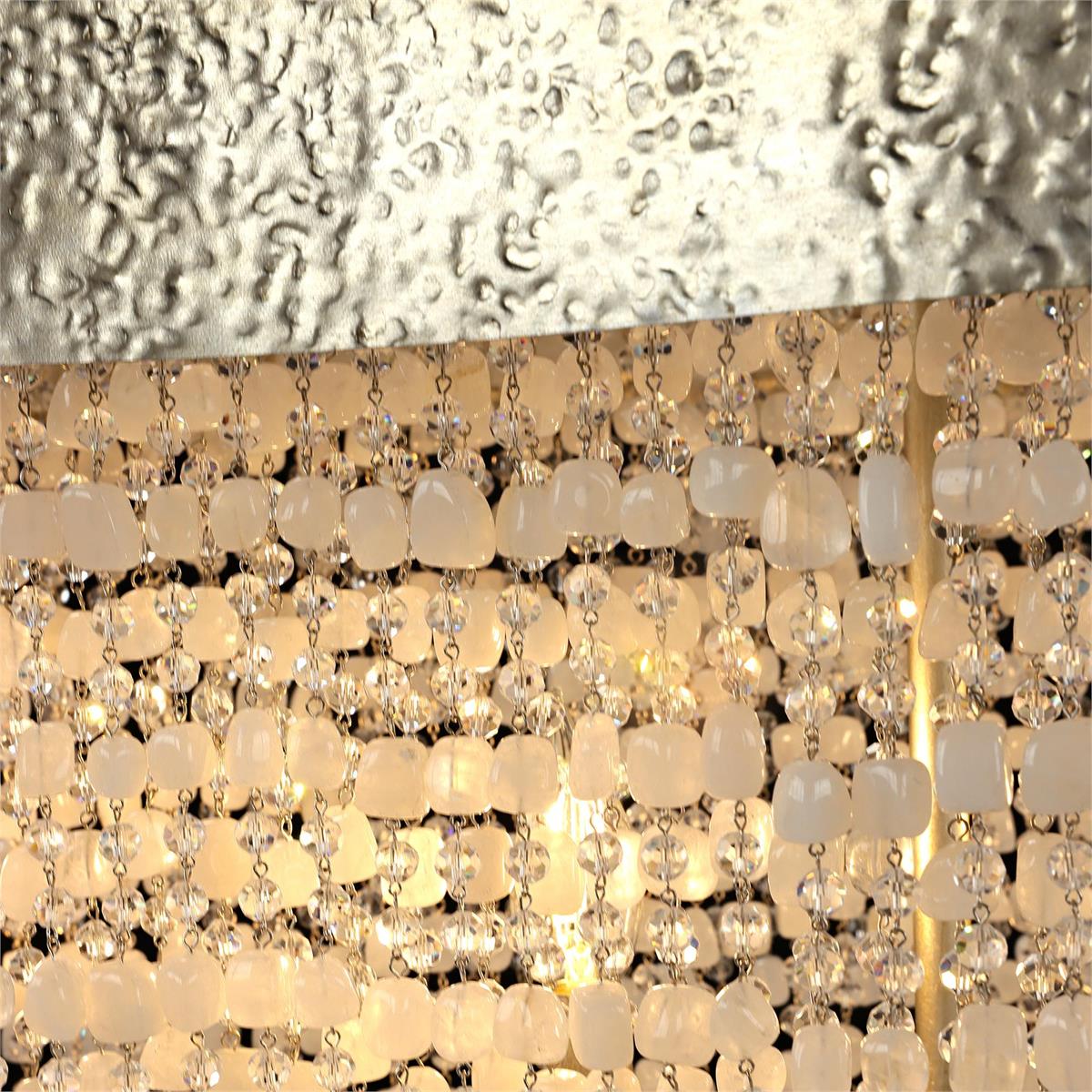 Crystal Veil Six-Light Horizontal Chandelier – Ceiling Lighting by John Richard | Sutter & Vale