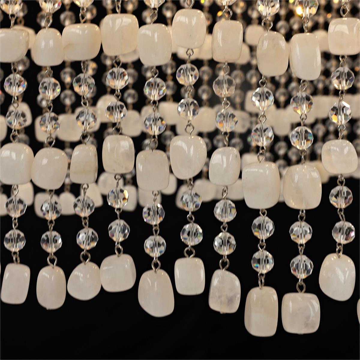 Crystal Veil Six-Light Horizontal Chandelier – Ceiling Lighting by John Richard | Sutter & Vale