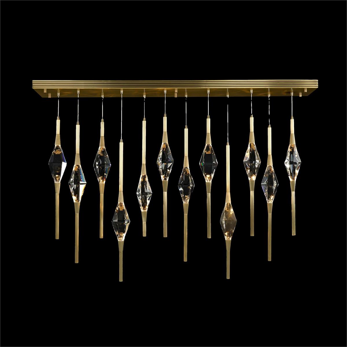 Sprezzatura Twelve-Light Horizontal Chandelier – Ceiling Lighting by John Richard | Sutter & Vale
