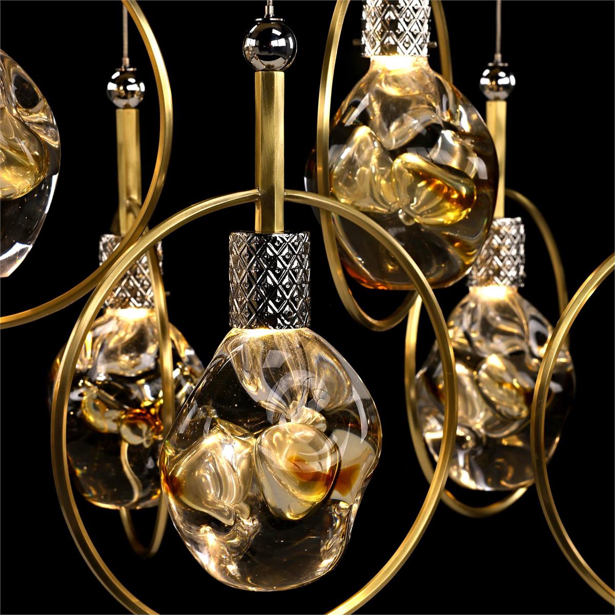 Bergamo Fourteen-Light Horizontal Chandelier – Ceiling Lighting by John Richard | Sutter & Vale