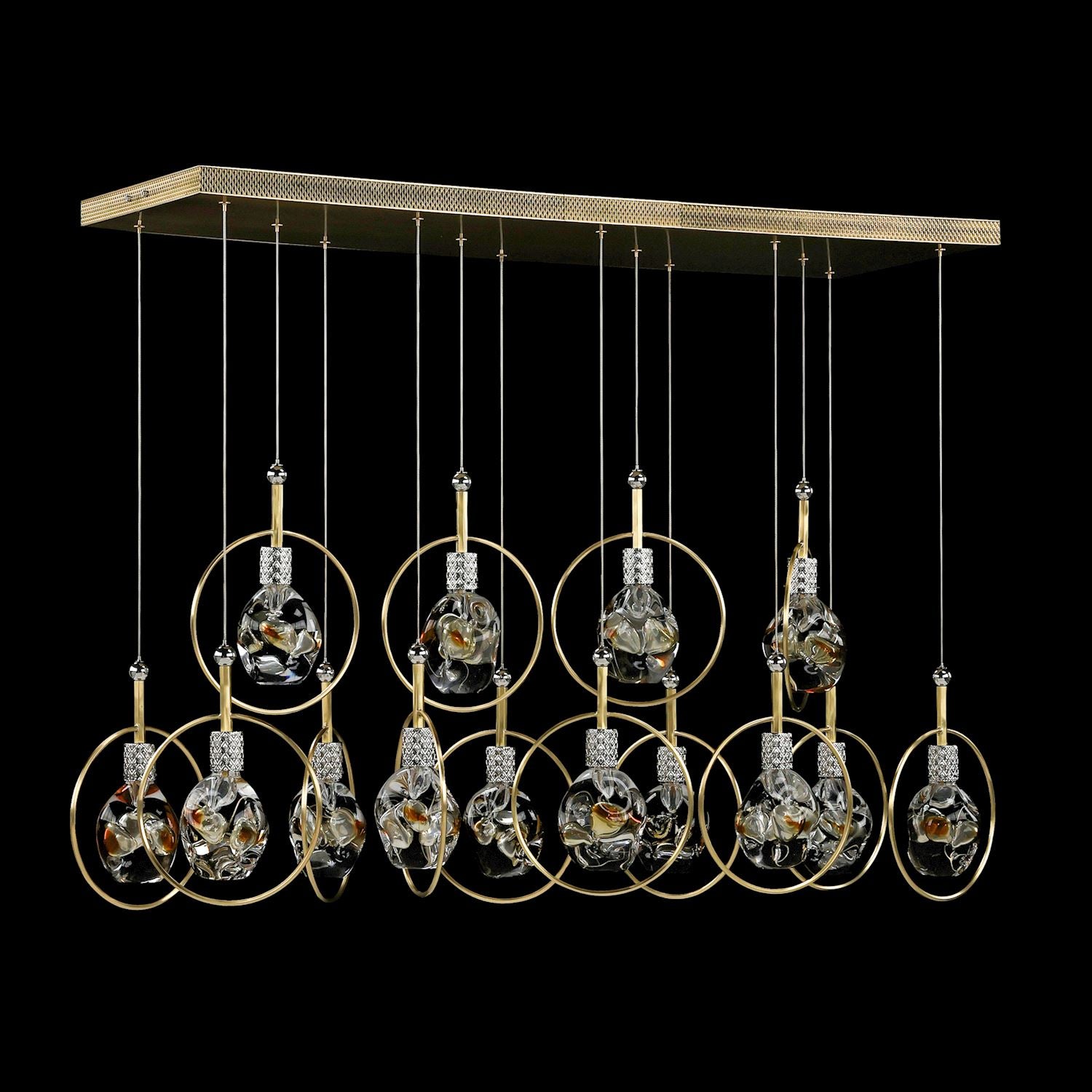 Bergamo Fourteen-Light Horizontal Chandelier – Ceiling Lighting by John Richard | Sutter & Vale