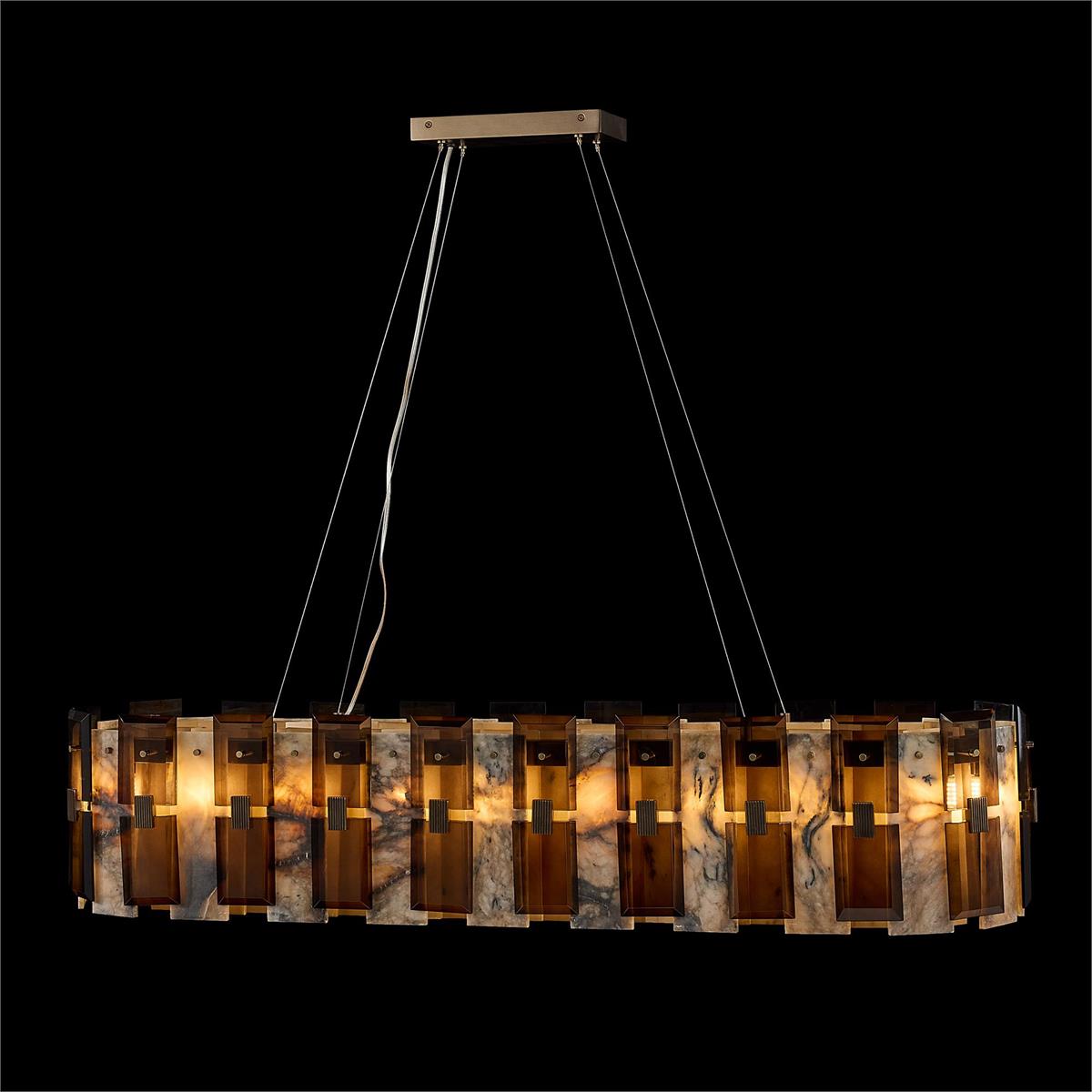 Tamboril Twenty-Two-Light Horizontal Chandelier – Ceiling Lighting by John Richard | Sutter & Vale