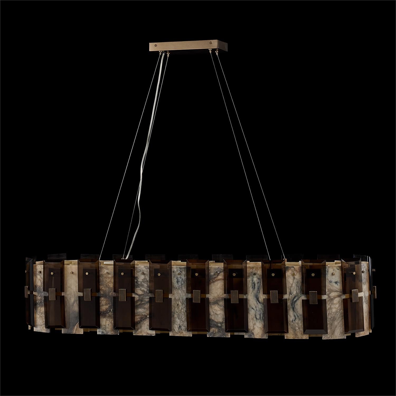 Tamboril Twenty-Two-Light Horizontal Chandelier