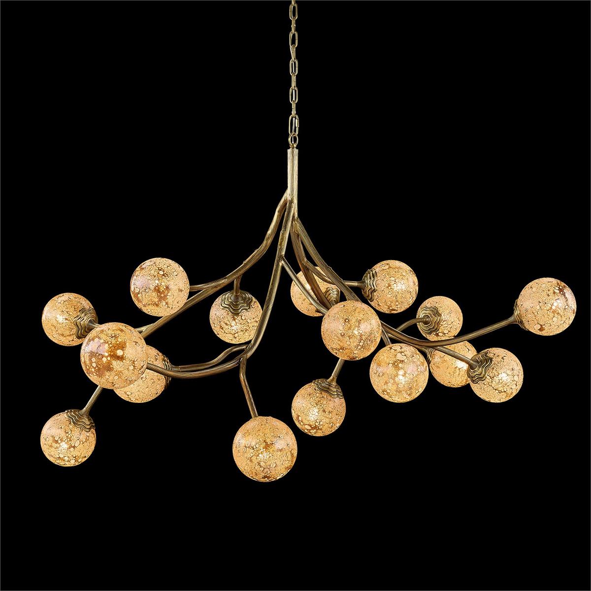 Melia Sixteen-Light Horizontal Chandelier – Ceiling Lighting by John Richard | Sutter & Vale