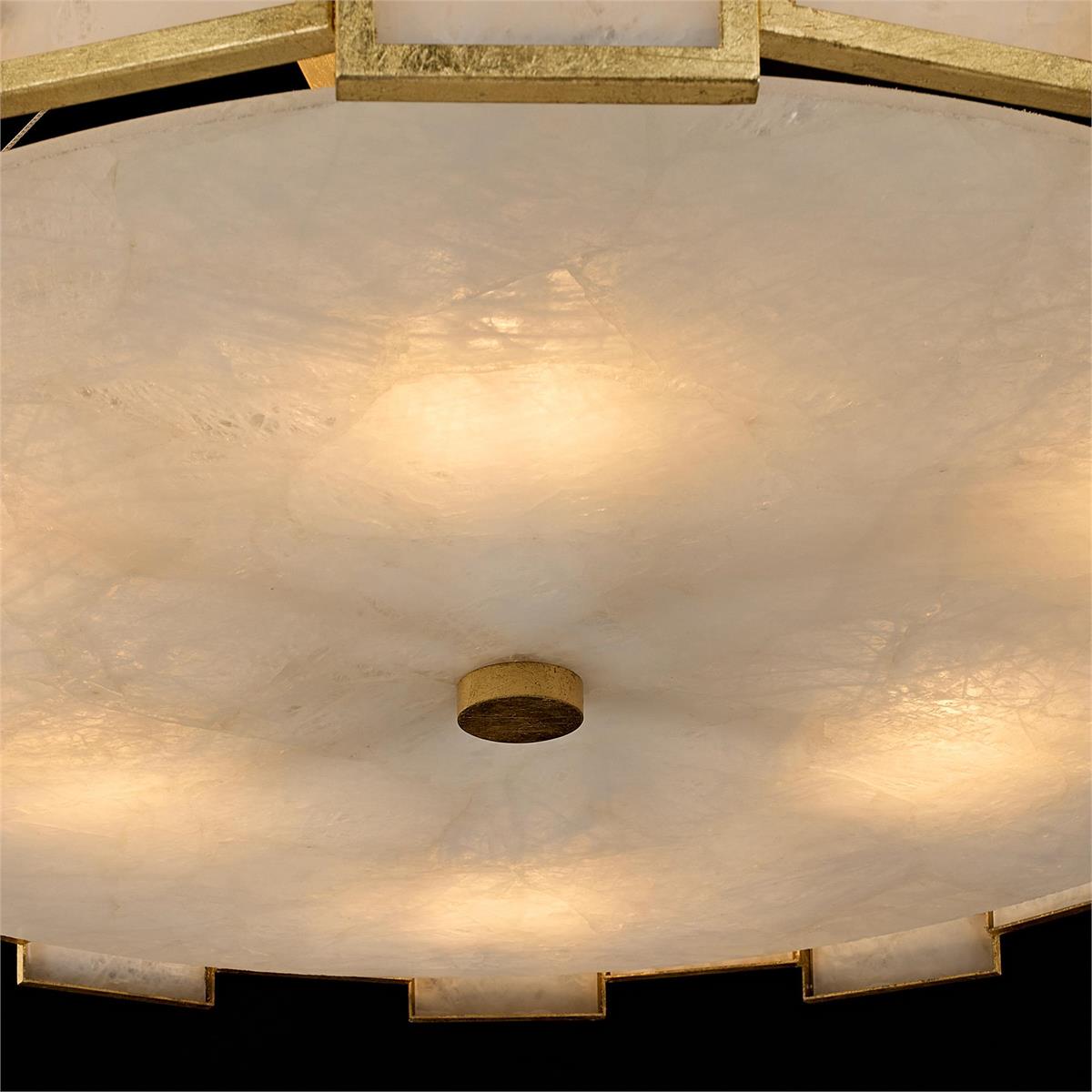 Calcite Panel Six-Light Chandelier – Ceiling Lighting by John Richard | Sutter & Vale