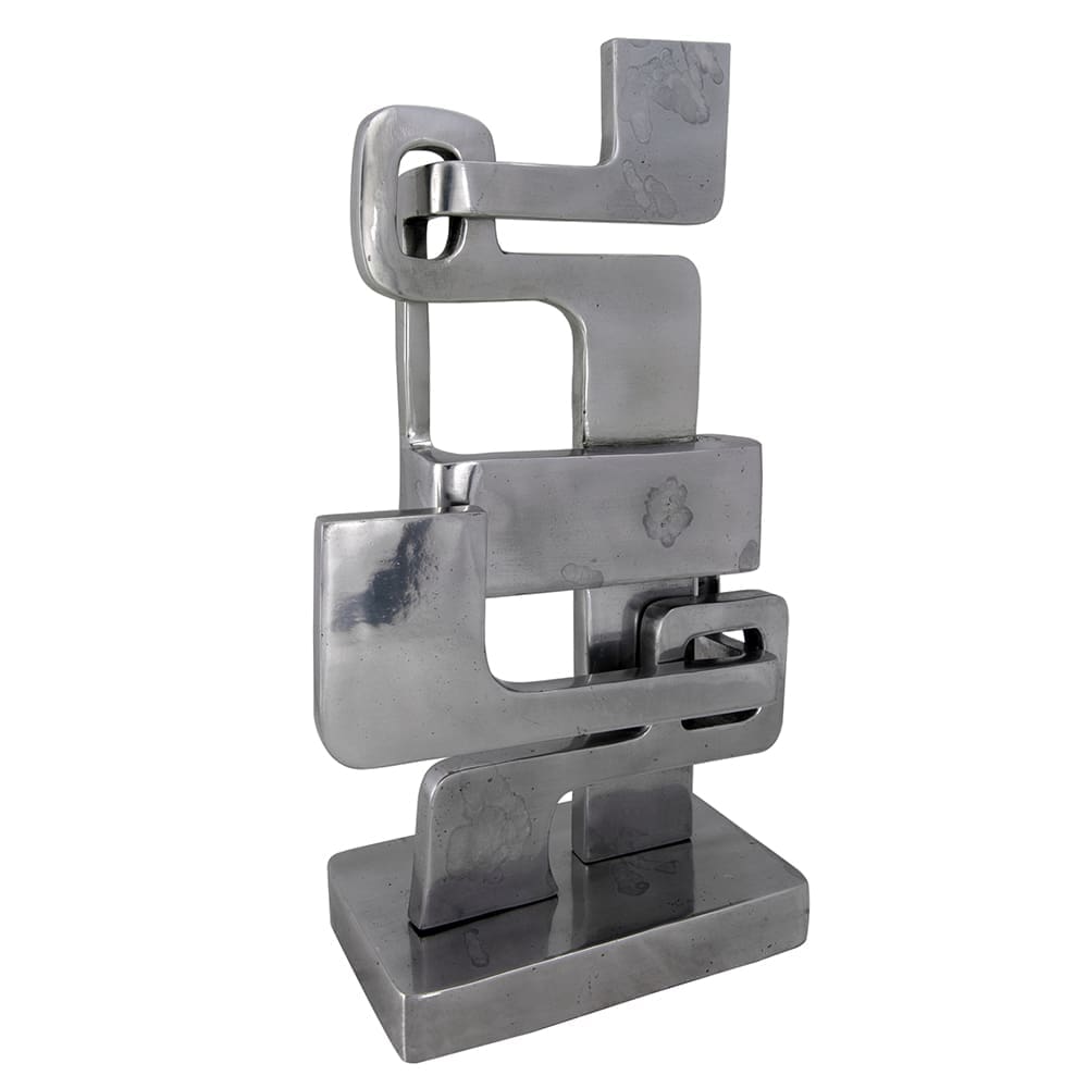 Kubric Sculpture, Silver in Polished — Noir Furniture
