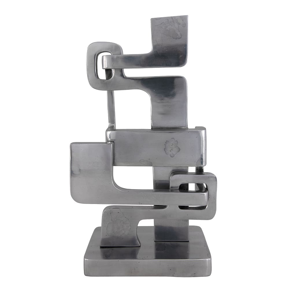 Kubric Sculpture, Silver in Polished — Noir Furniture