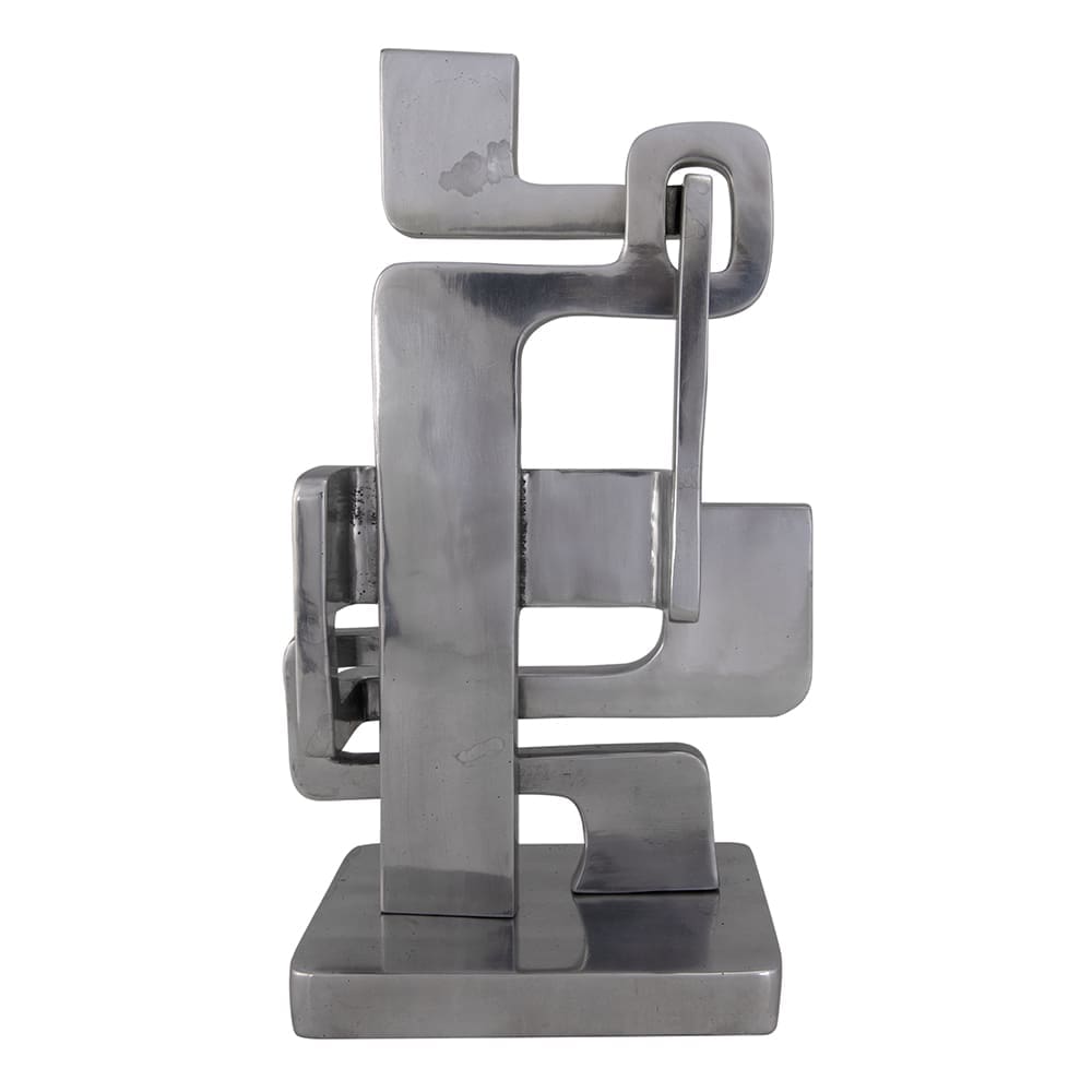 Kubric Sculpture, Silver in Polished — Noir Furniture