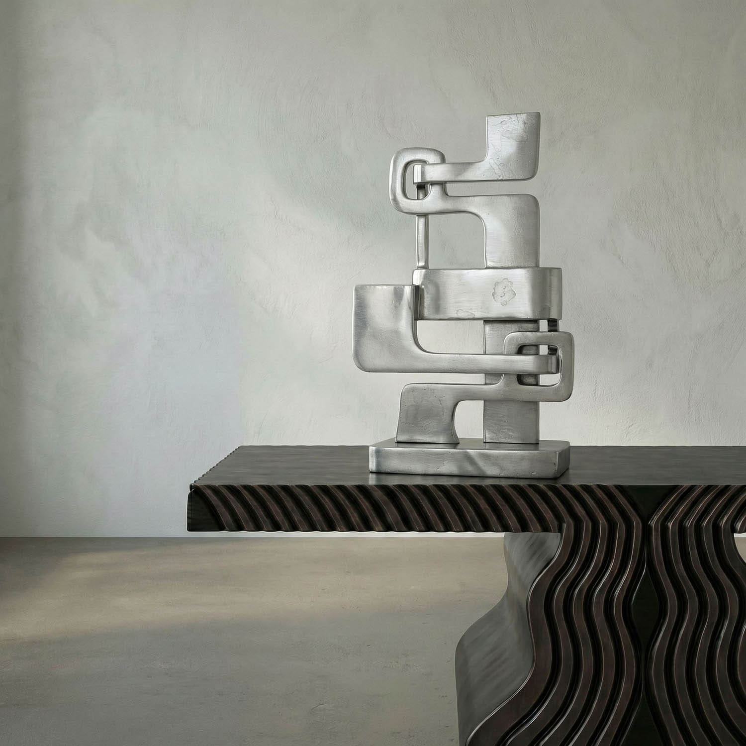 Kubric Sculpture, Silver