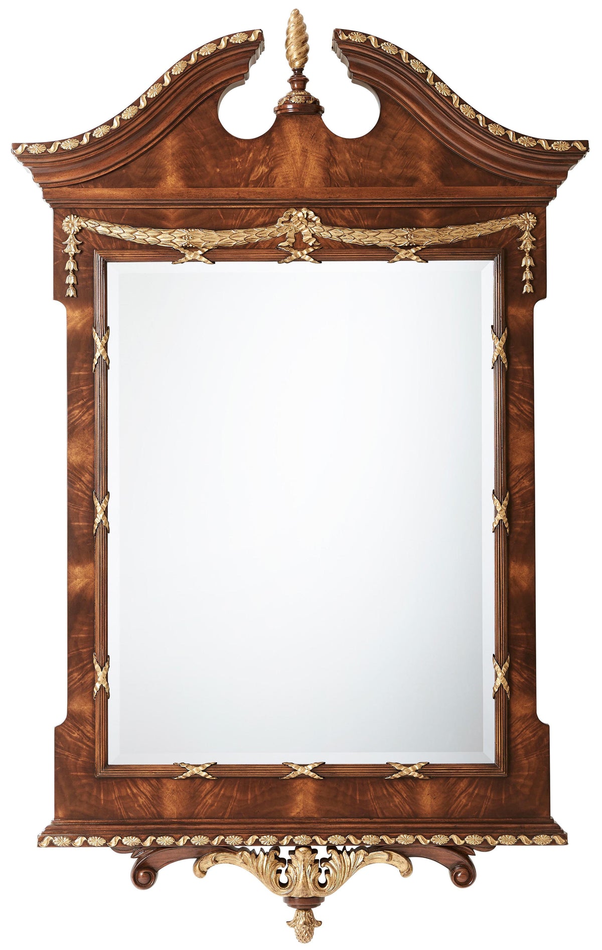 The India Silk Bedroom Wall Mirror | Theodore Alexander | Sutter & Vale