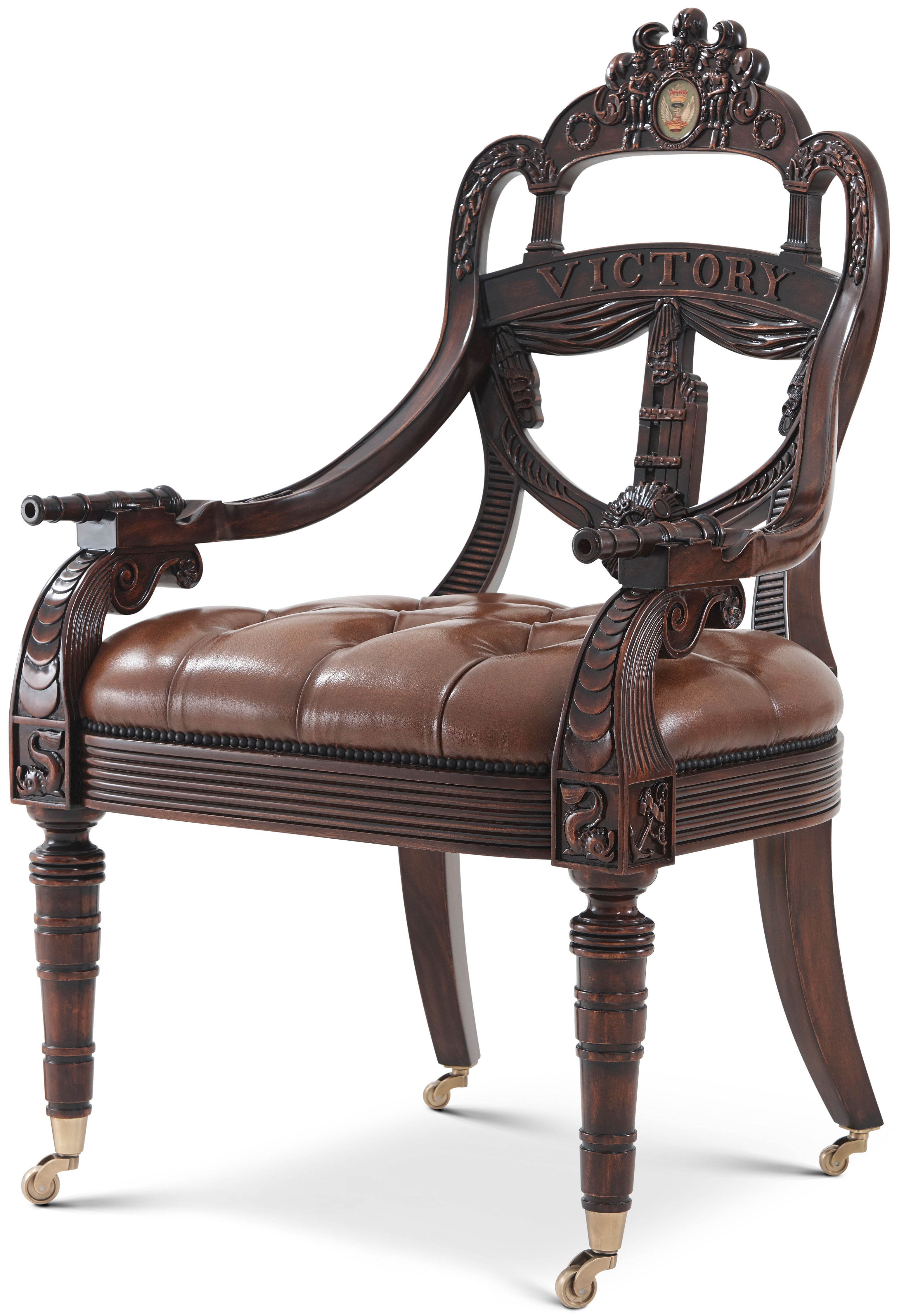 Ad Victoriam in Mahogany, Brass - Theodore Alexander