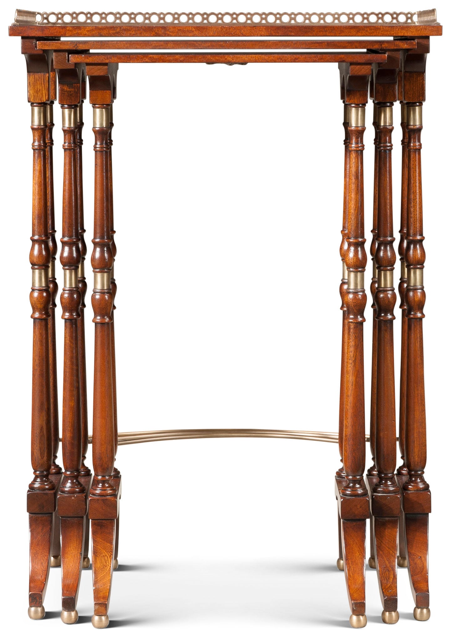 The South Drawing Room Parquetry Nest of Tables | Theodore Alexander | Sutter & Vale